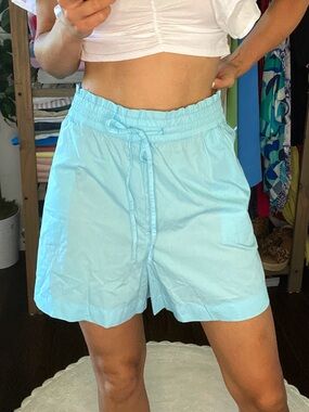 LOFT Aqua Blue Women’s Drawstring Casual Shorts! 🐬